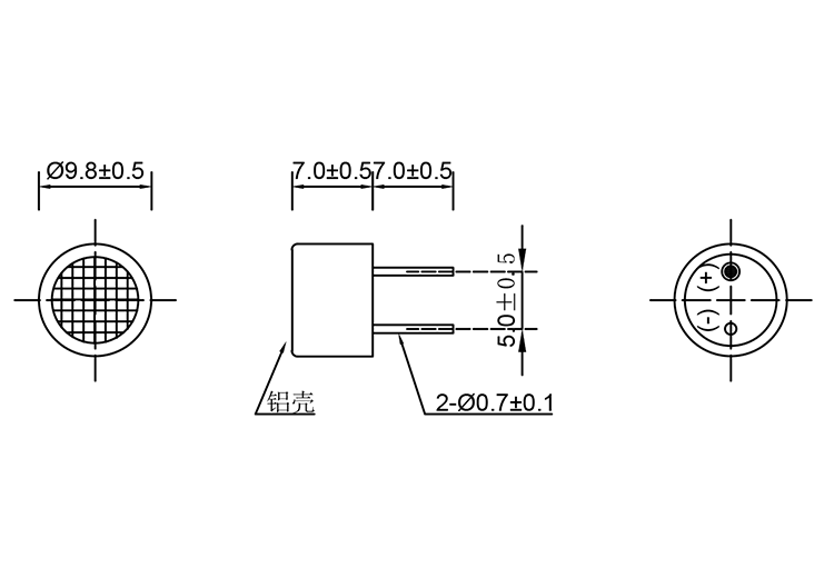 开放型超声波传感器
